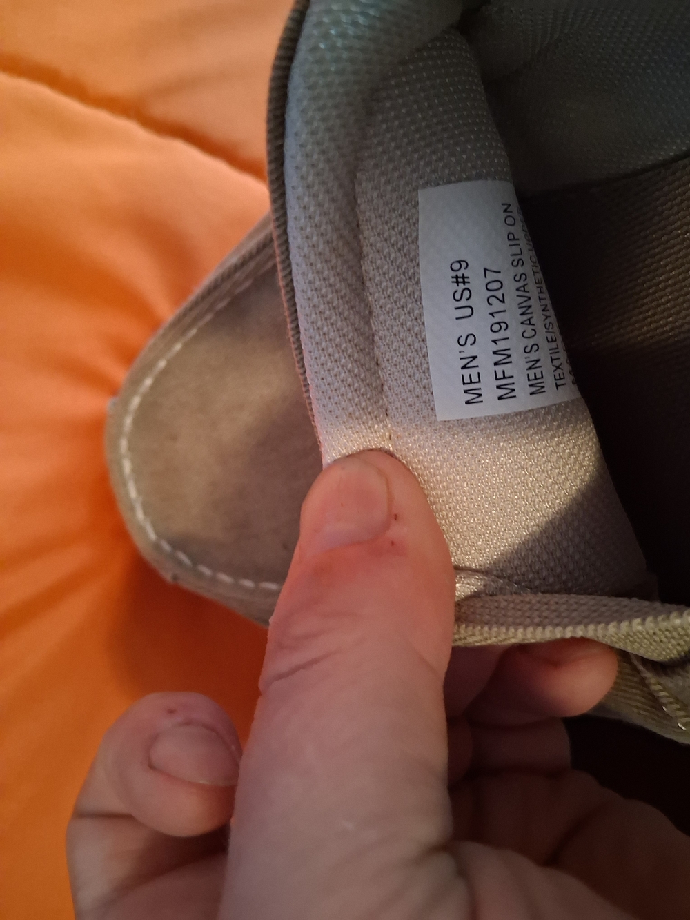 Margaritaville Men's Tan Canvas Slip-On Casual Shoes Round Toe US 9 - Picture 6 of 6